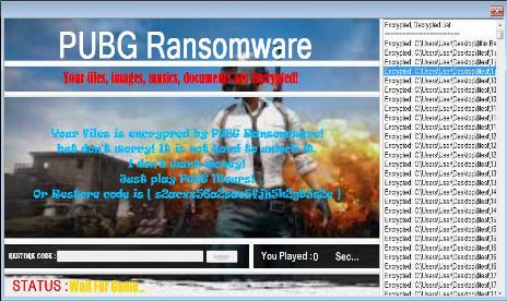 Bizarre ransomware wants you to play PUBG to unlock your files