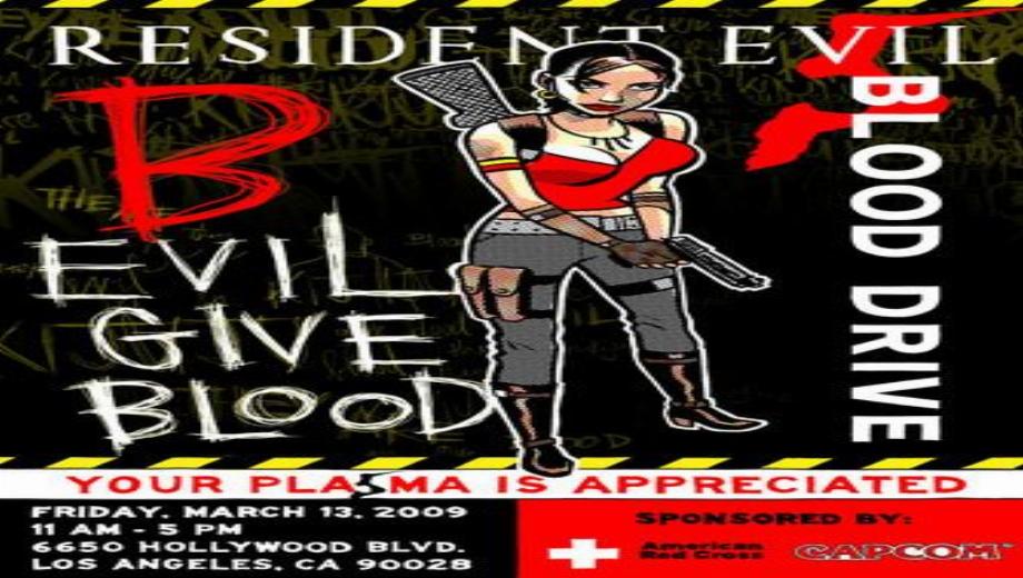 Capcom Launches Resident Evil 5 Through a Blood Drive