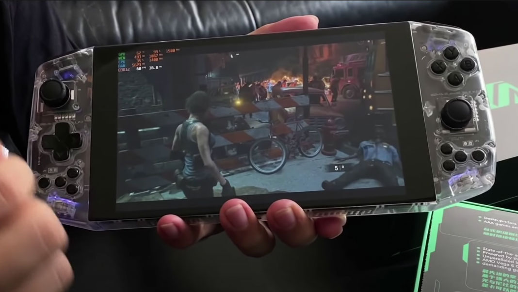 This handheld console has an AMD 4500U APU in it