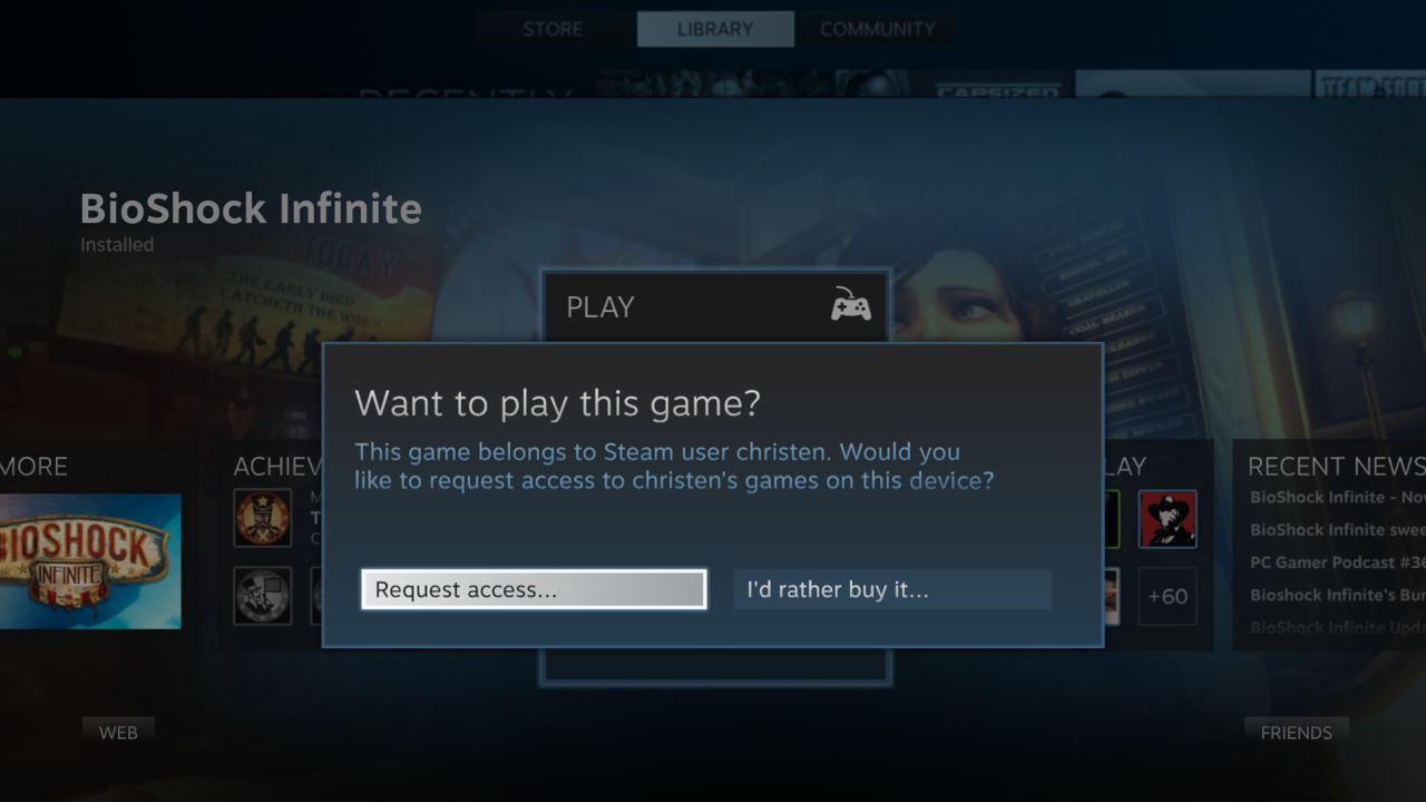“Steam Family Sharing” Game Lending System Launches