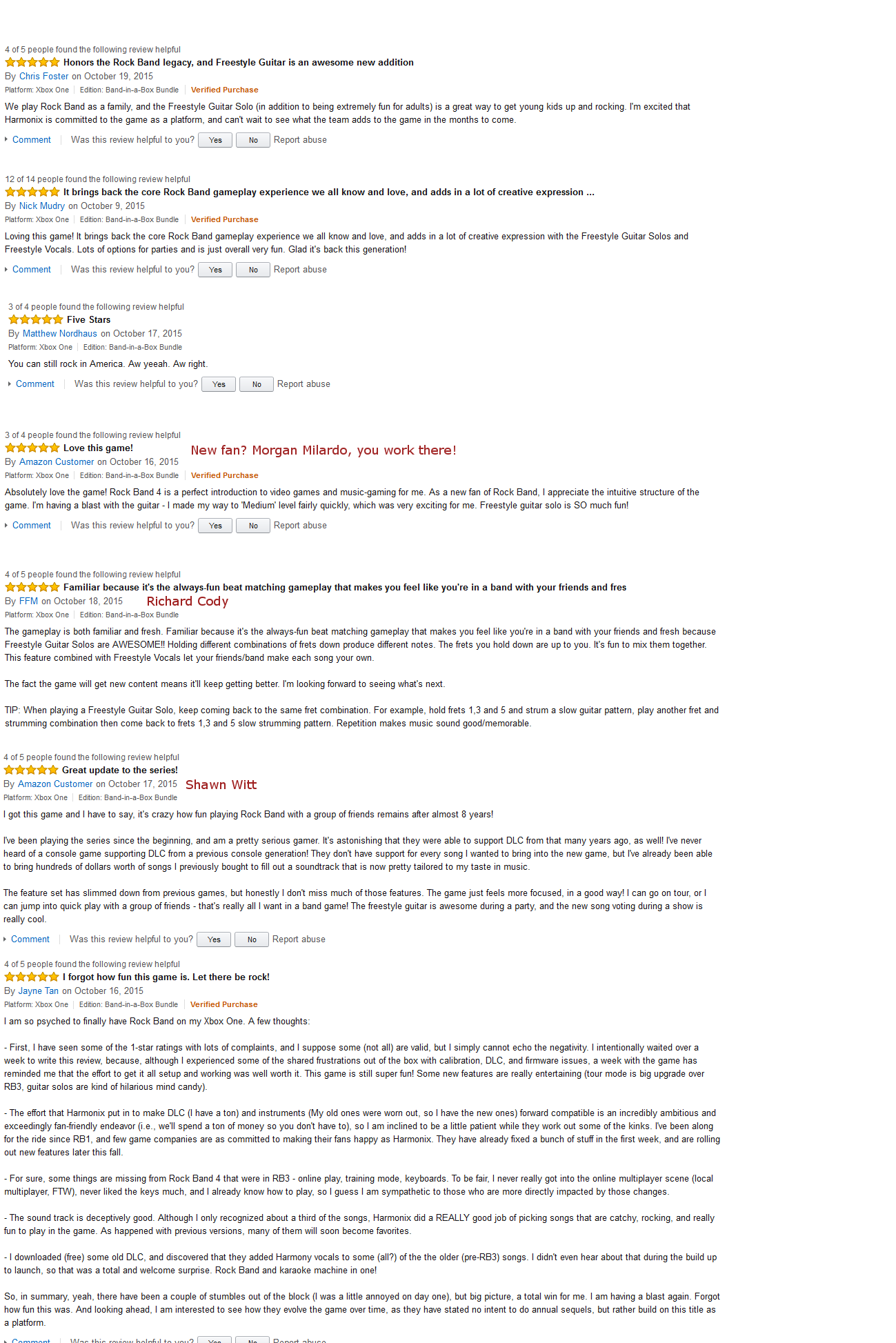 Harmonix Admits Its Employees Reviewed Rock Band 4 On Amazon