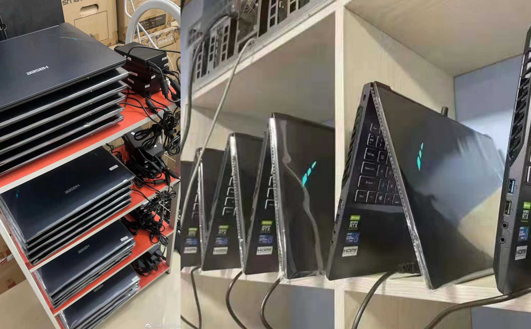Los mineros de criptomonedas chinos ya utilizan portátiles para juegos