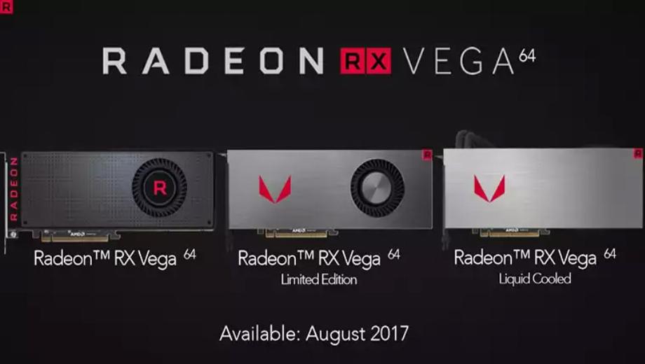 AMD détaille la gamme Vega avec de nombreuses options de packs