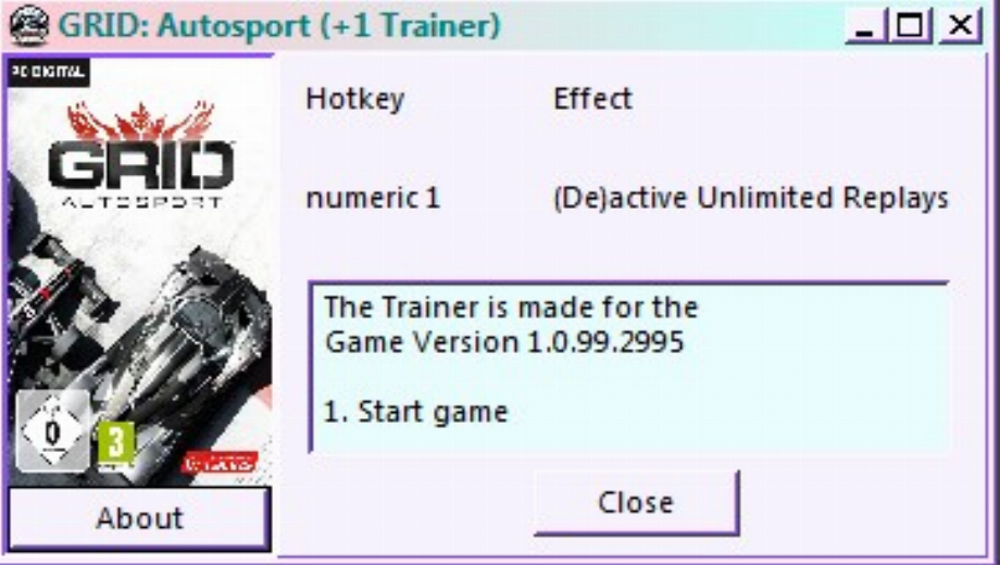 GRID: Autosport Unlimited Flashbacks (+1 Trainer)
