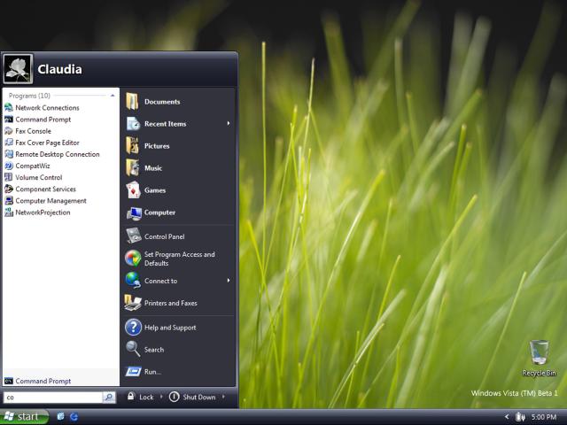 Livraison de Windows Vista Beta 1