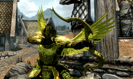 The Elder Scrolls V: Skyrim - Armadura de oro HD independiente + efecto crafteable