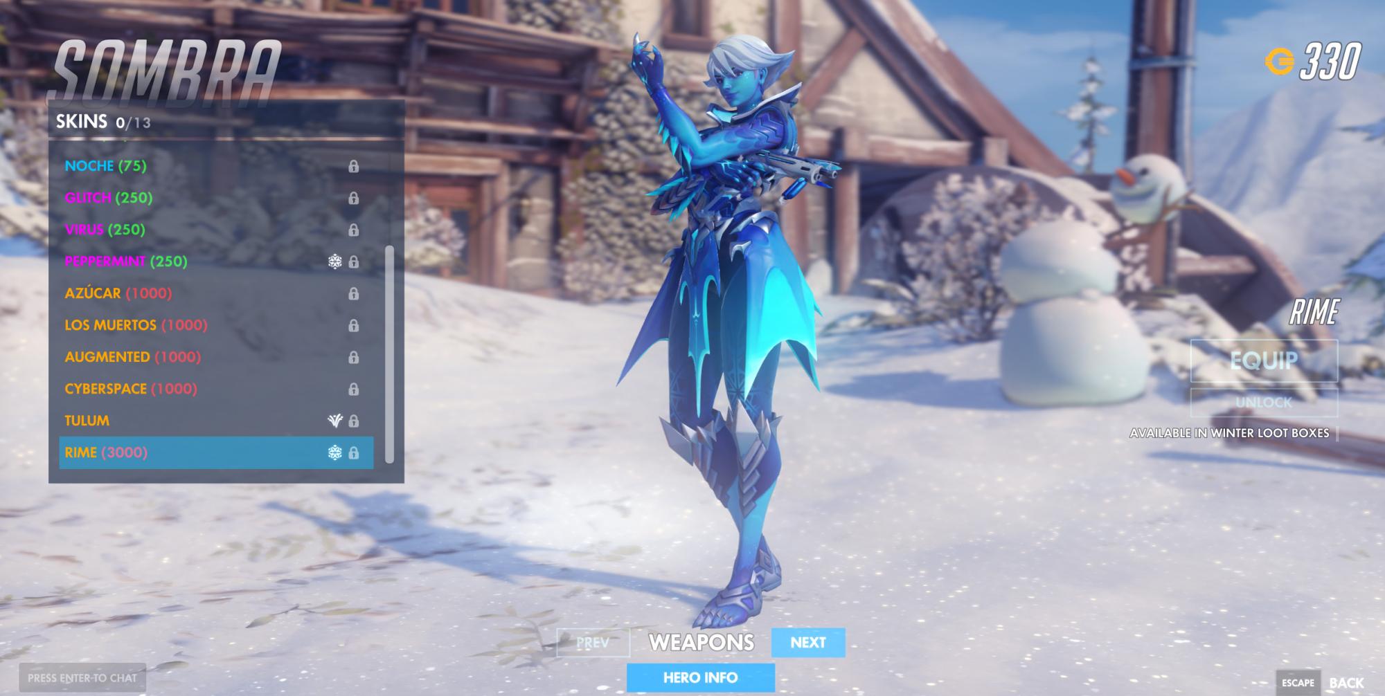 Blizzard dévoile les nouveaux skins Overwatch Winter Wonderland