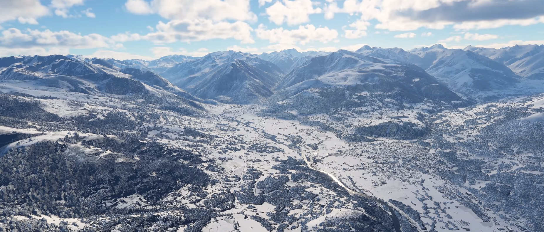 Microsoft Flight Simulator 2020 también luce precioso en la nieve