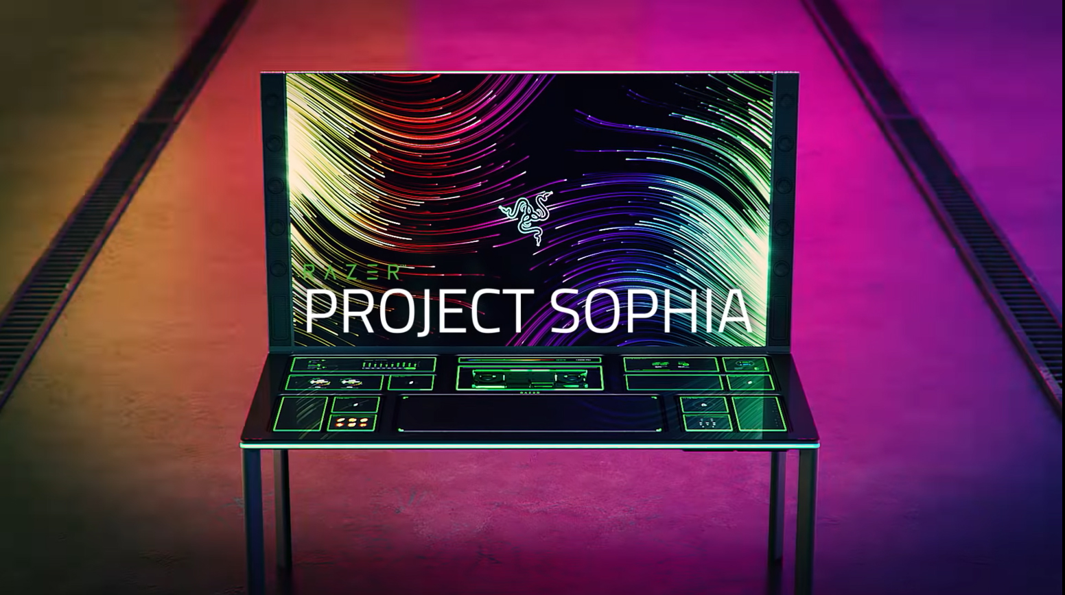 Razer’s new desk concept fills it with touchscreens