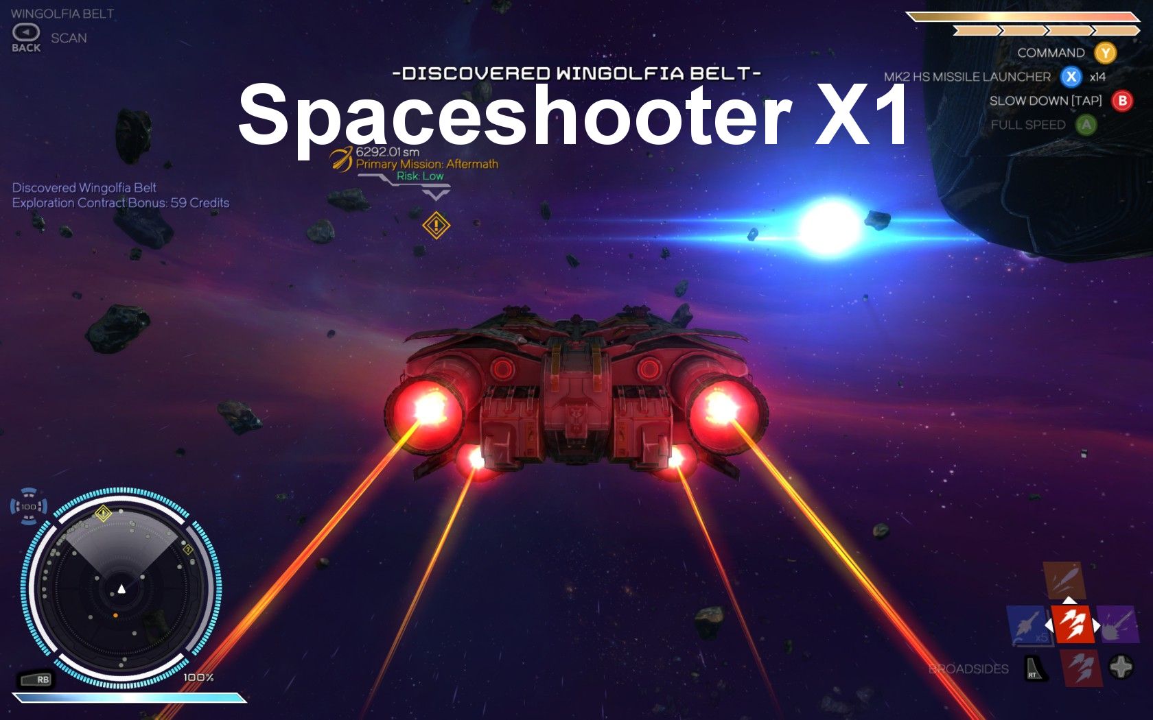 Spaceshooter X1 Juego completo gratis