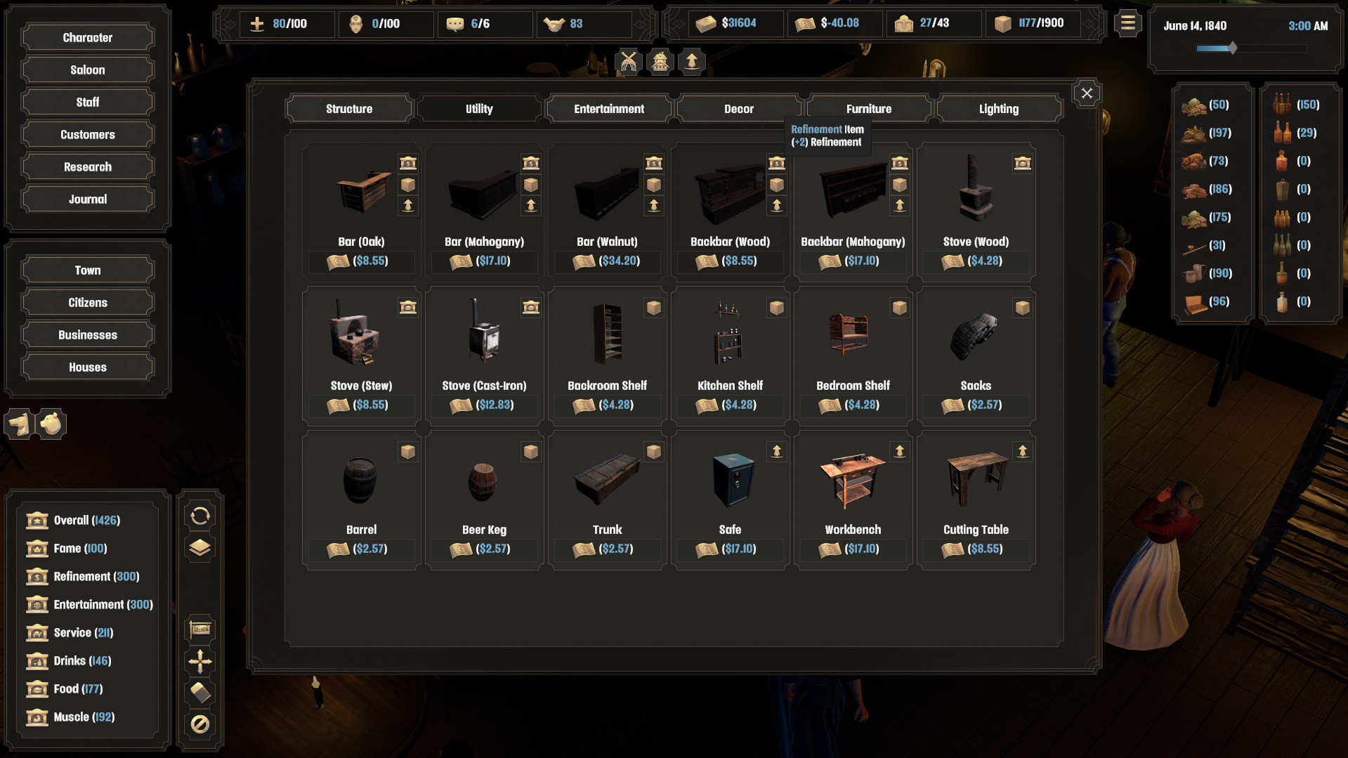 Deadwater Saloon (+43 Trainer)