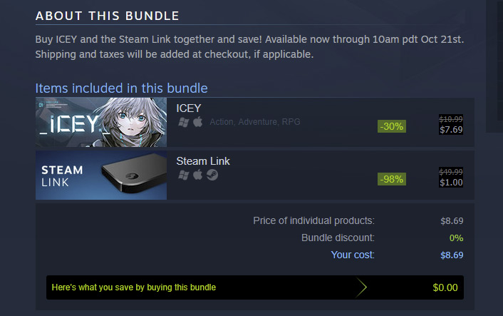 Puedes comprar el Steamlink por $1 con este juego incluido