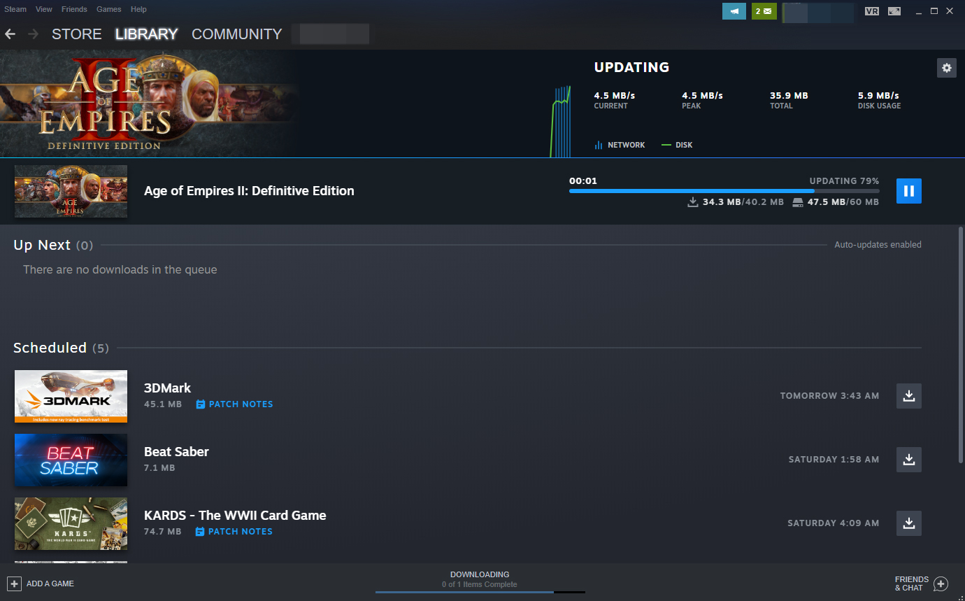 Valve may one day let you play games while they download