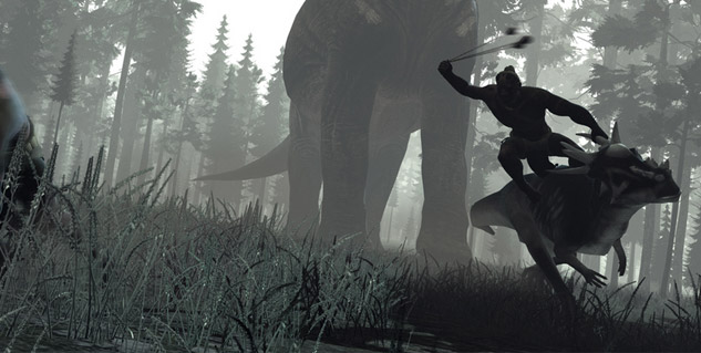Stomping land détaille le suivi, les armes, les dinosaures