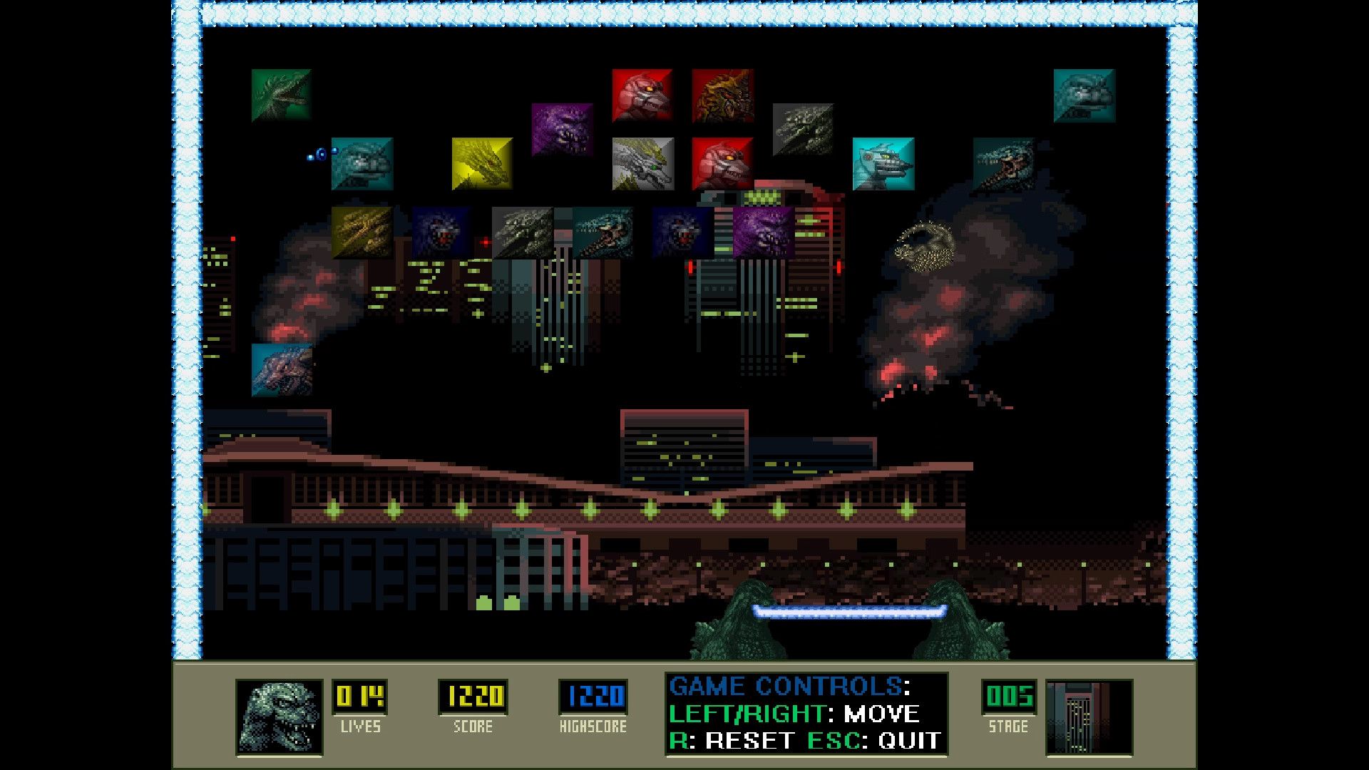 Super Godzilla Breakout Free Full Game