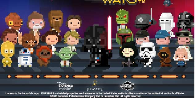 Star Wars im 8bit-Look im neuen Disney-Handy-Titel