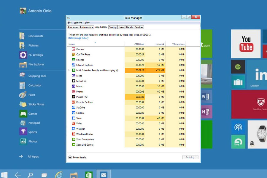 Windows new Task Manager is designed with gaming in mind