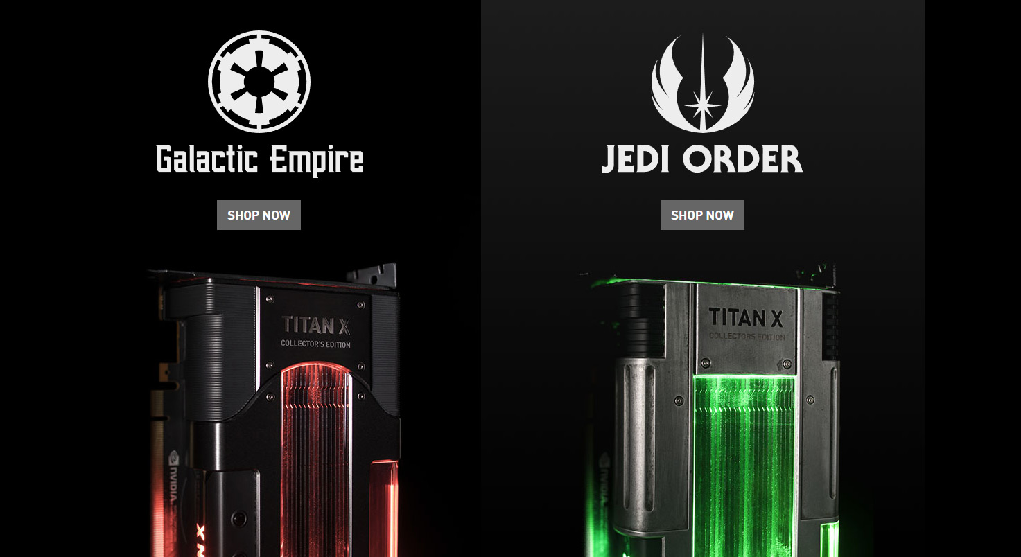 Nvidia bittet Sie mit Star Wars Titan XP, sich für eine Seite zu entscheiden