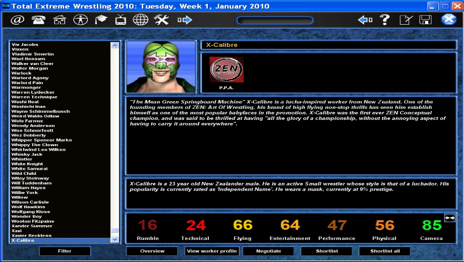 Total Extreme Wrestling 2010 v1.2 Full Game