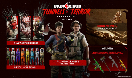 Back 4 Blood Tunnels of Terror coming April 12