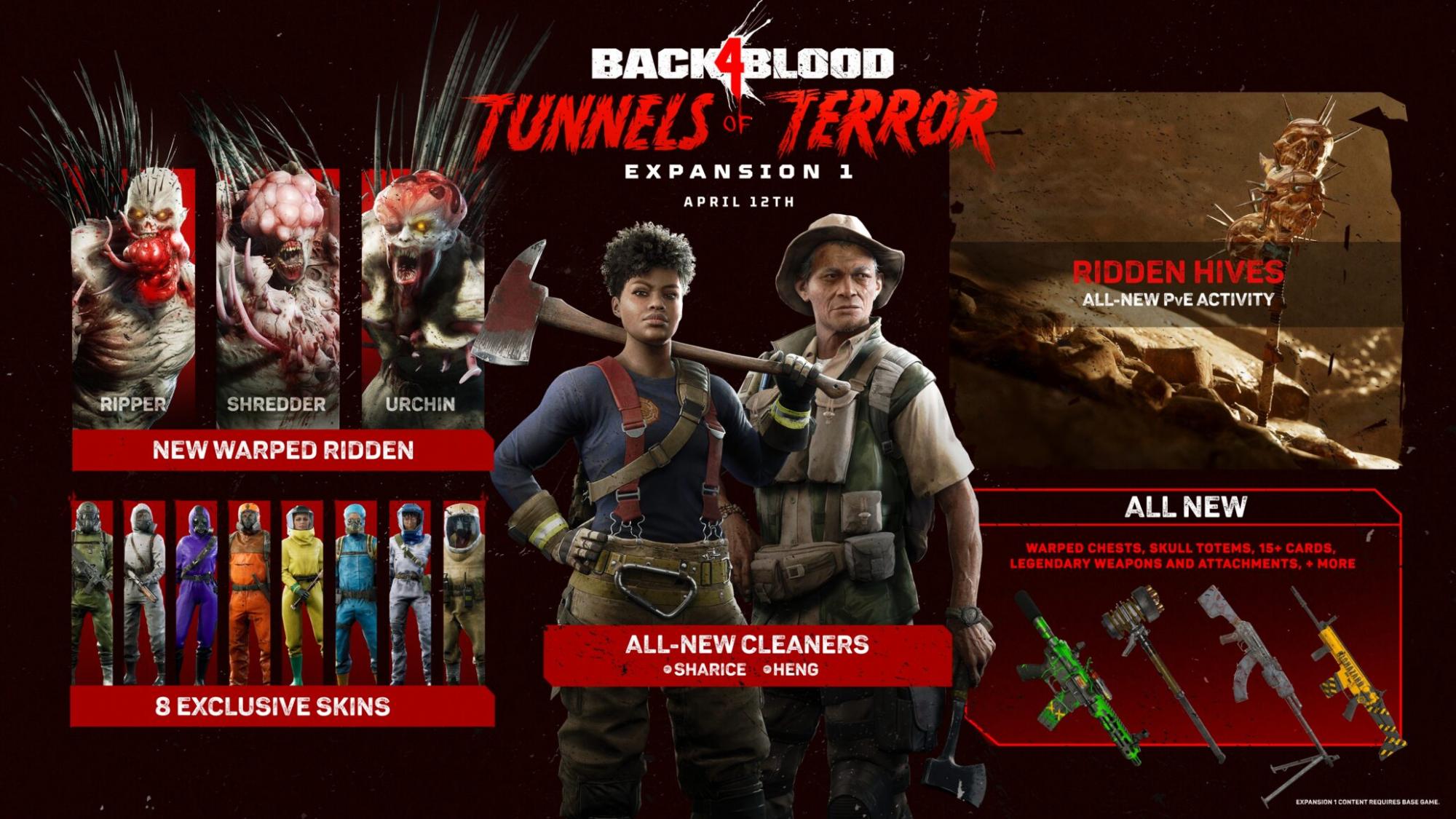 Back 4 Blood Tunnels of Terror coming April 12