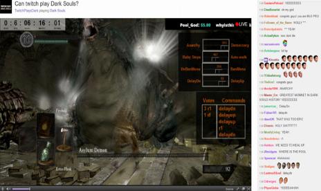 They did it! Twitch Plays Dark Souls beat the first boss!