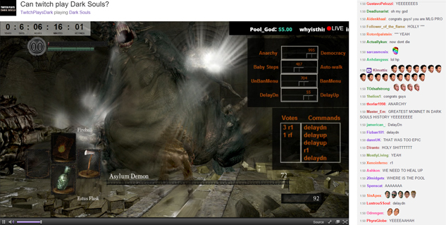 They did it! Twitch Plays Dark Souls beat the first boss!