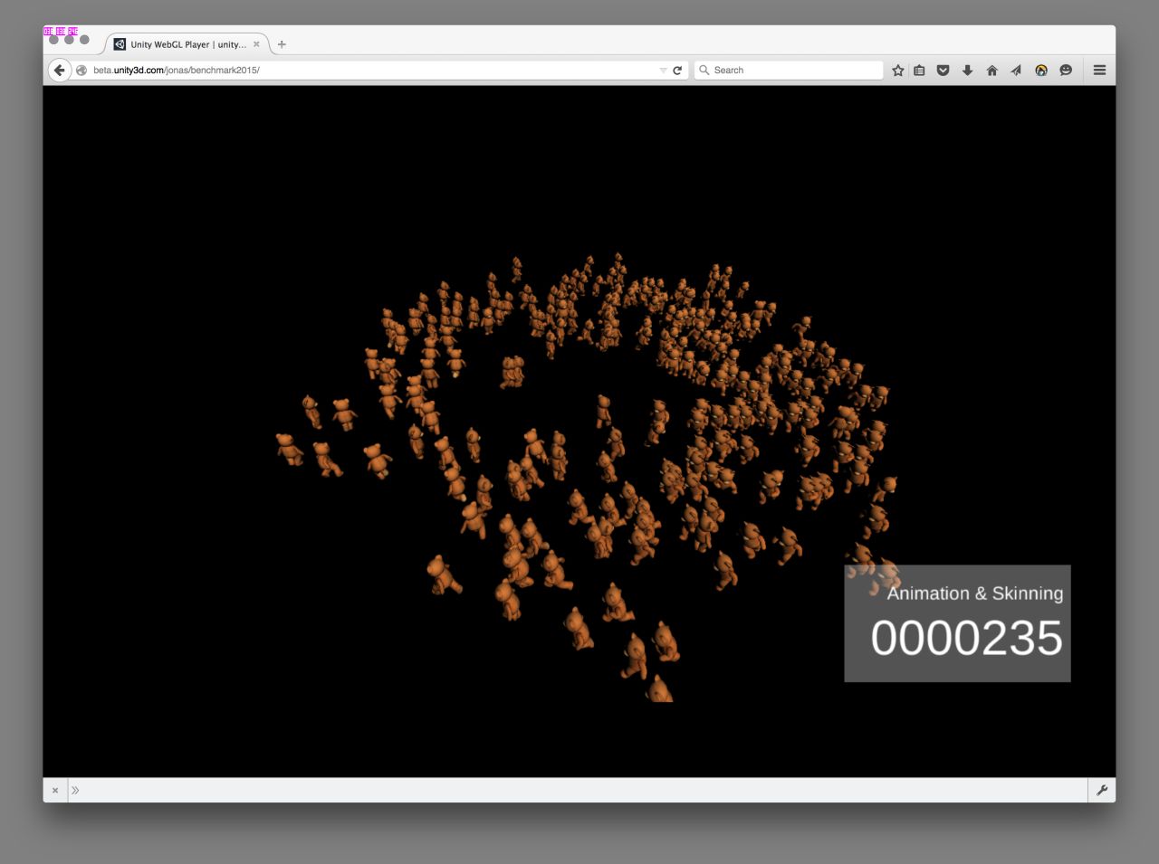 Unity Benchmarks Browsers’ WebGL Performance