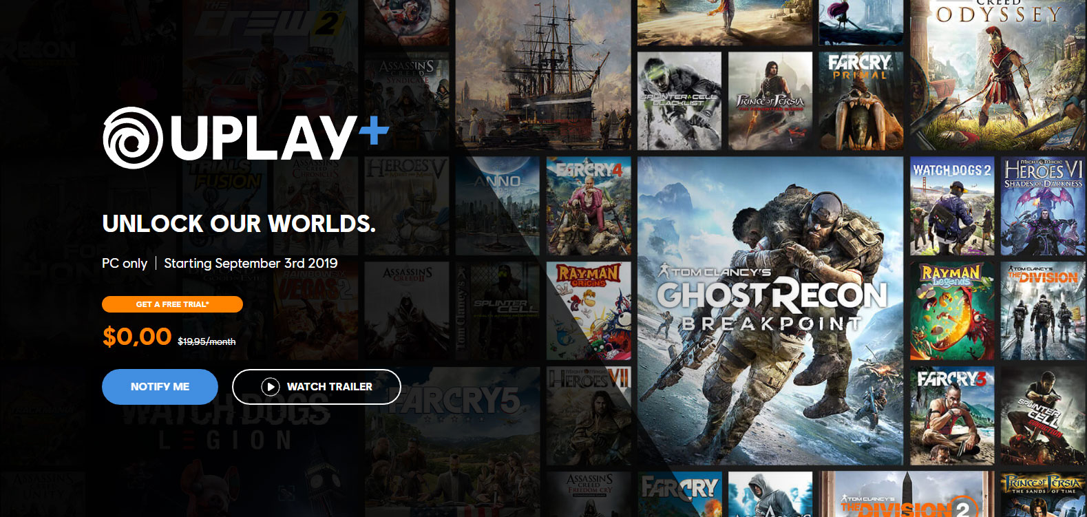 Ubisoft’s UPlay Plus subscription will include its full catalog