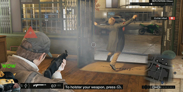 Aquí tienes algo de juego real de Watch Dogs para PS4