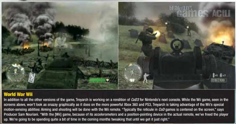 CoD 3 On Wii – First Images