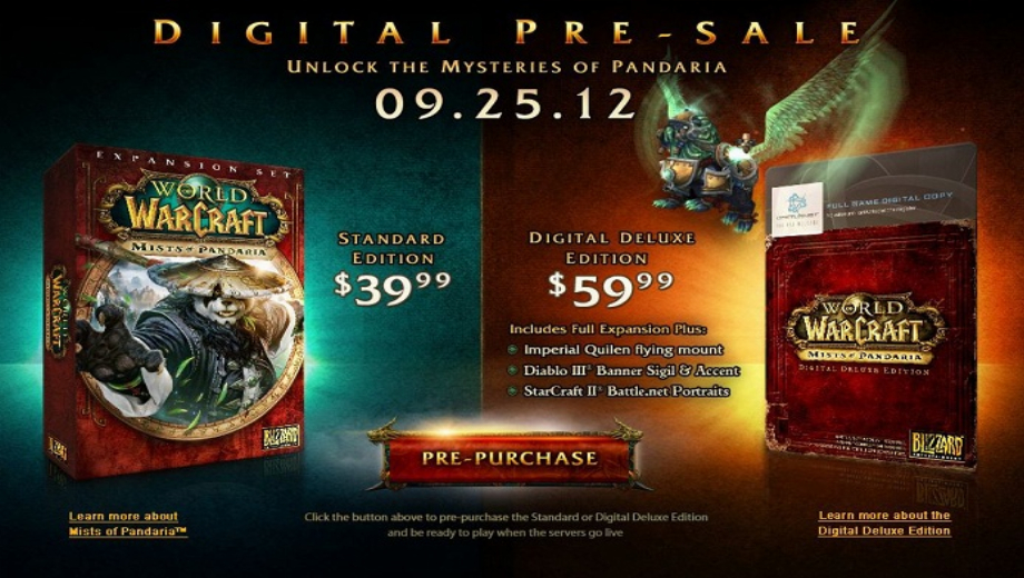 World of Warcraft: Mists of Pandaria Release Date Revealed