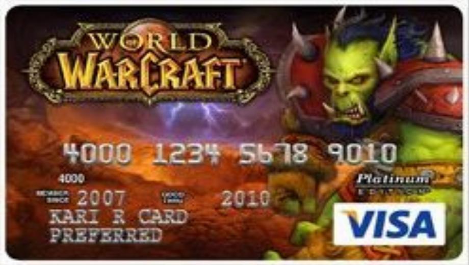World of WarCraft Visa Card