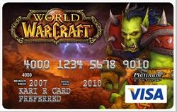 Carte Visa World of WarCraft