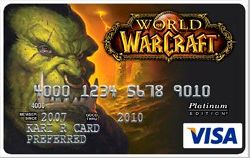 Carte Visa World of WarCraft