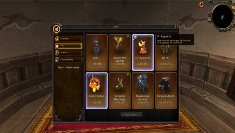 New WoW store to offer pets and mounts