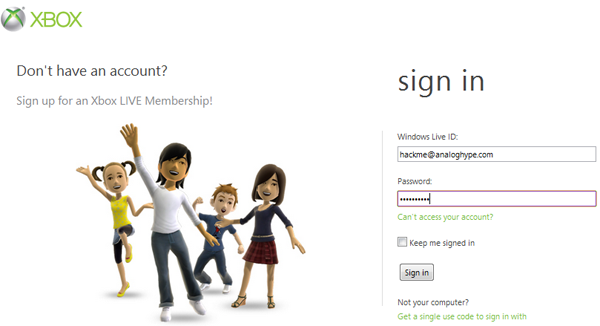 Xbox-Website Lose Sicherheit ist die Quelle für gehackte Xbox-Konten