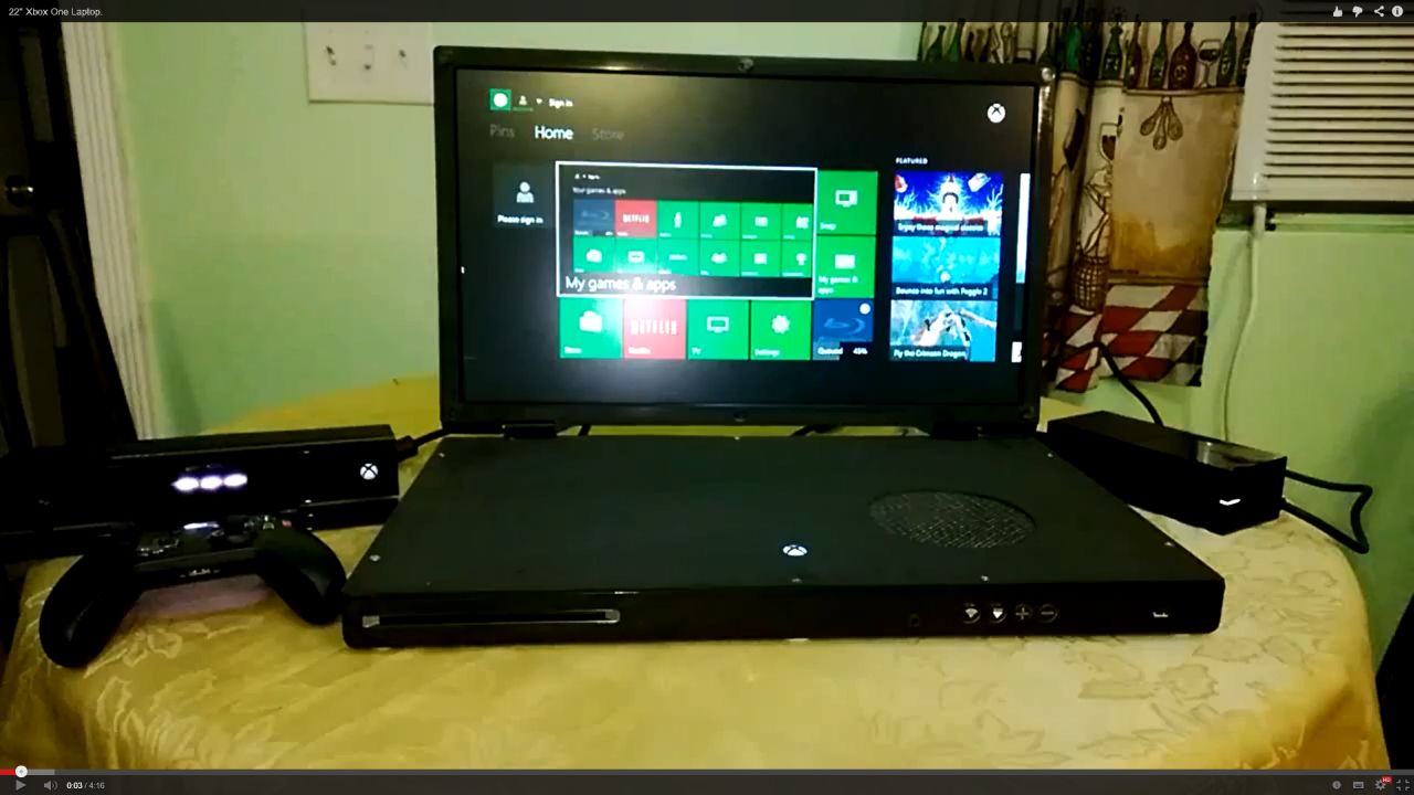 Xbox One verwandelt sich in einen 22-Zoll-Laptop
