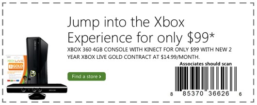 $99 Xbox 360 Bundle Already In Microsoft Stores