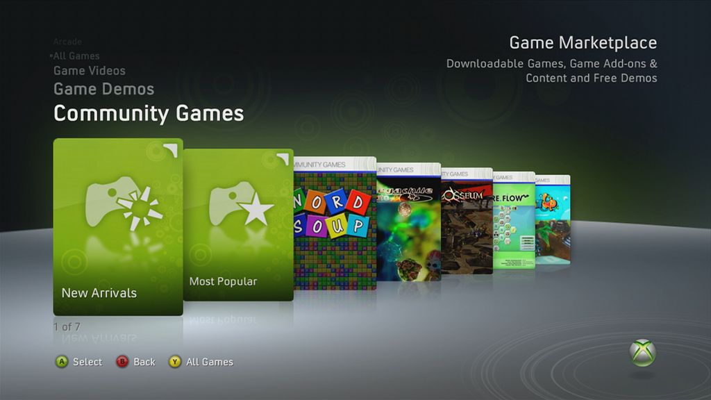 Microsoft muestra la renovada Xbox Live Store