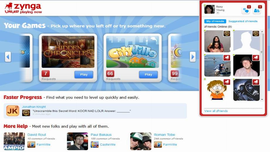 Zynga Platform Launched