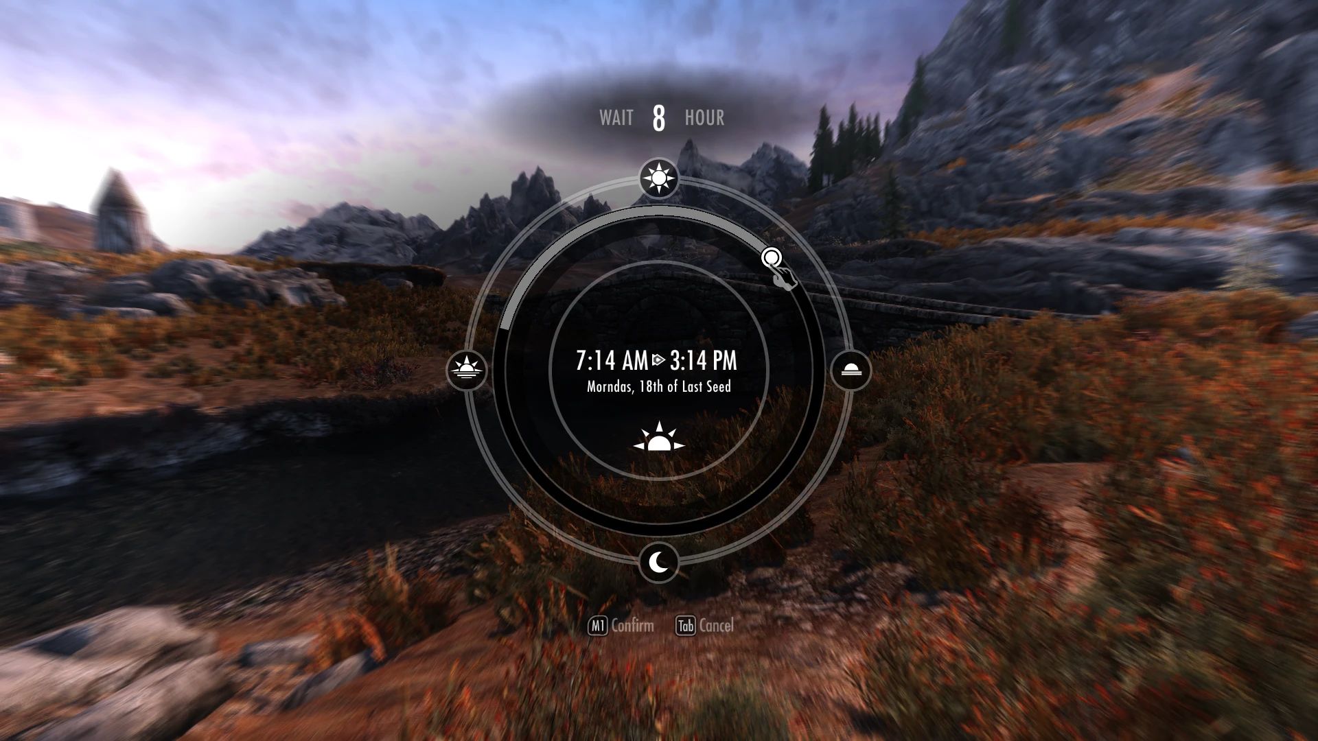 The Elder Scrolls V: Skyrim Edición Especial Modern Wait Menu Mod v1.0