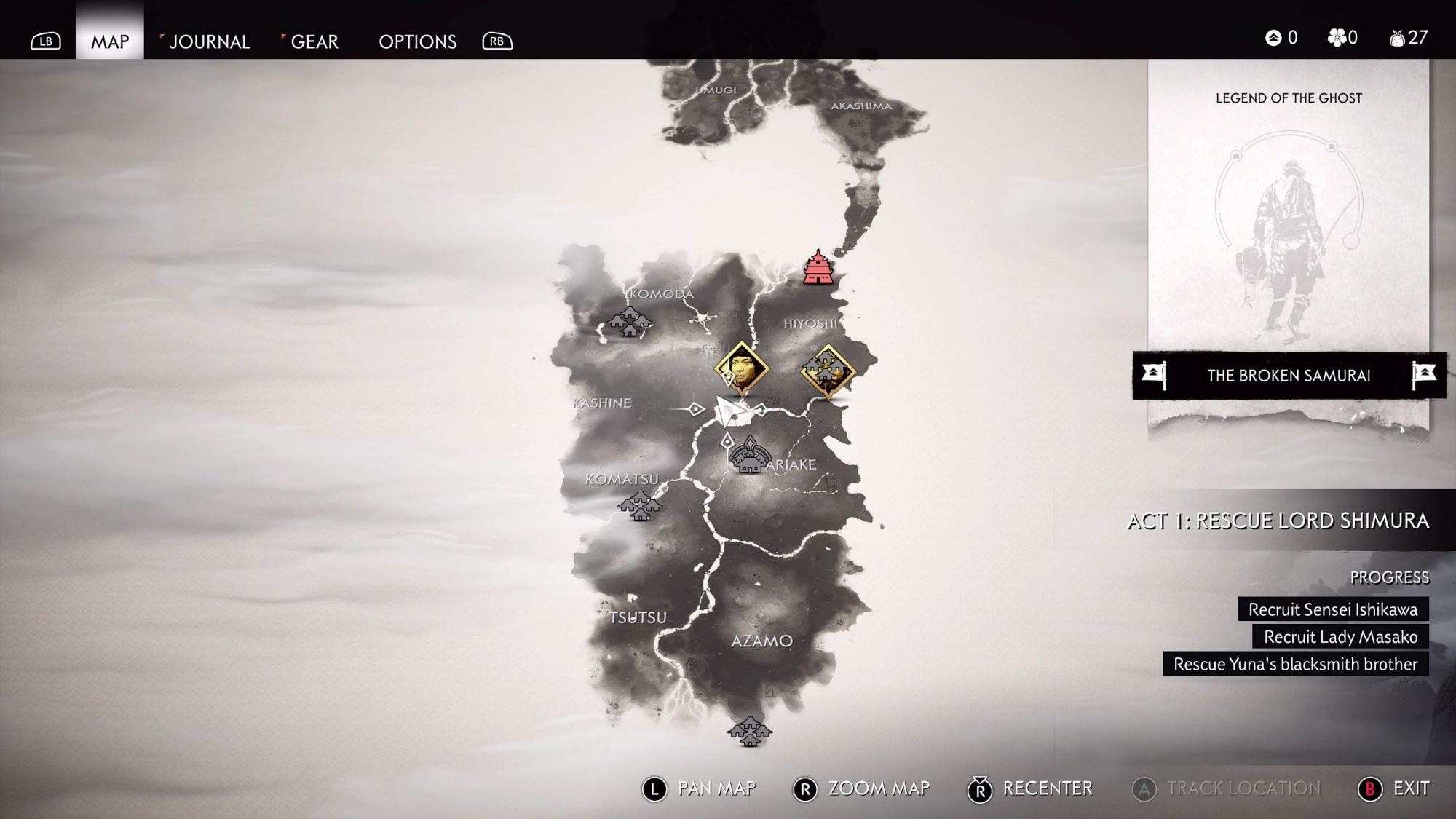 Ghost of Tsushima Director's Cut Elimina la Niebla de Guerra Mod v1.0