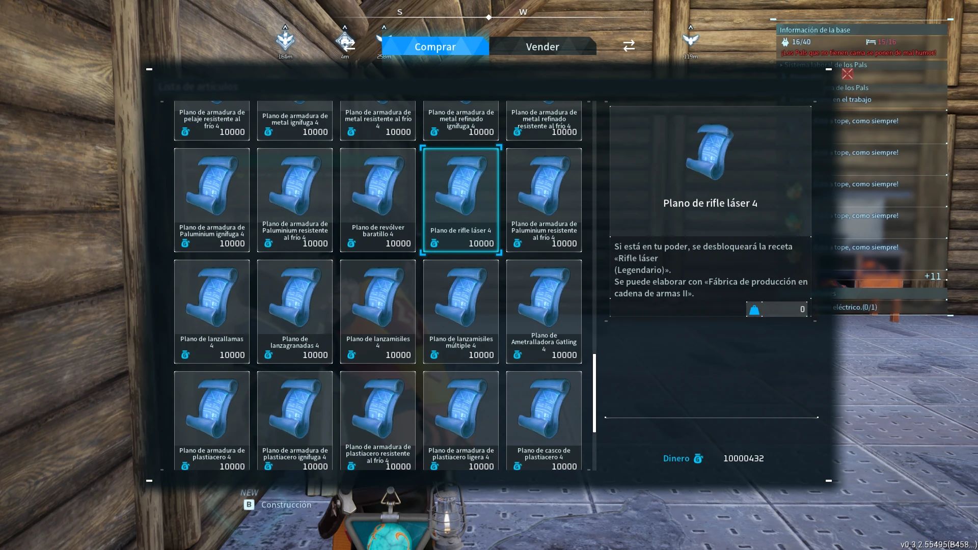 Palworld Item Shops Sell All Legendary Schematics Mod v0.3.2