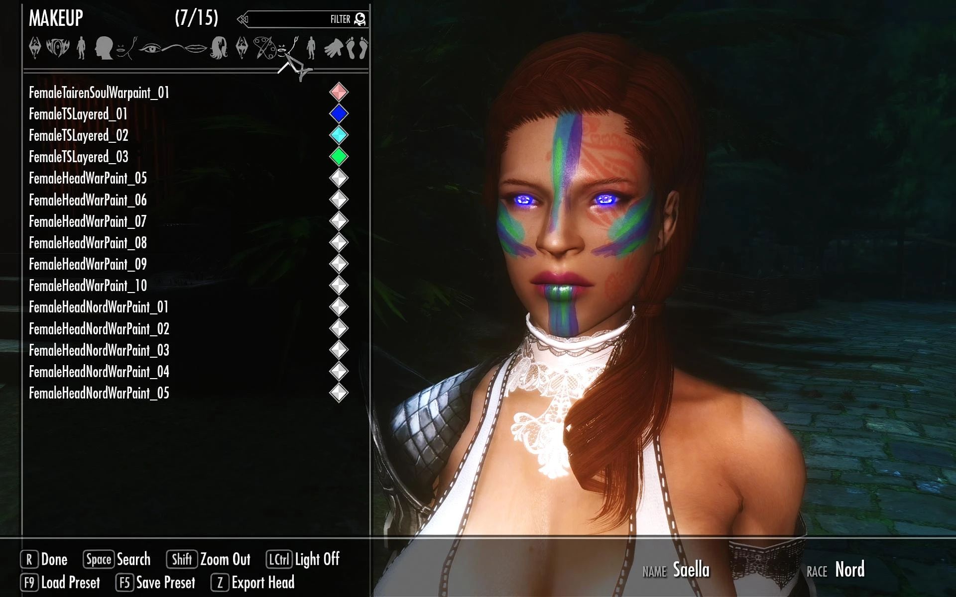 The Elder Scrolls V: Skyrim RaceMenu Mod v3.4.5