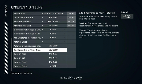Starfield Add spaceship to your fleet Mod v1.0.3