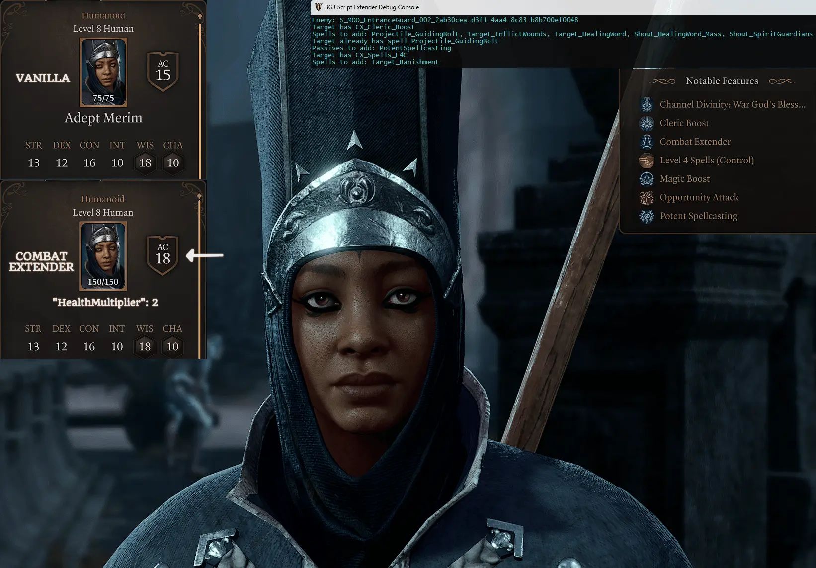 Baldur's Gate 3 Combate Extender Mod v1.1.7
