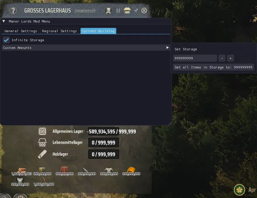 Manor Lords Simple Manor Lords Mod Menu v1.0.6