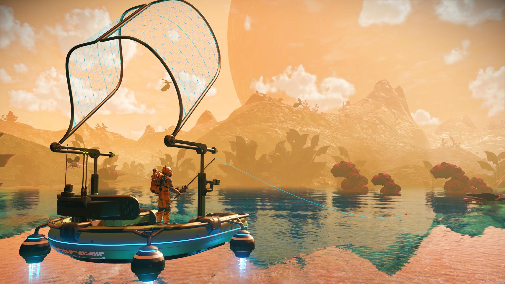 No Man's Sky complète la prophétie du monde ouvert en ajoutant la pêche
