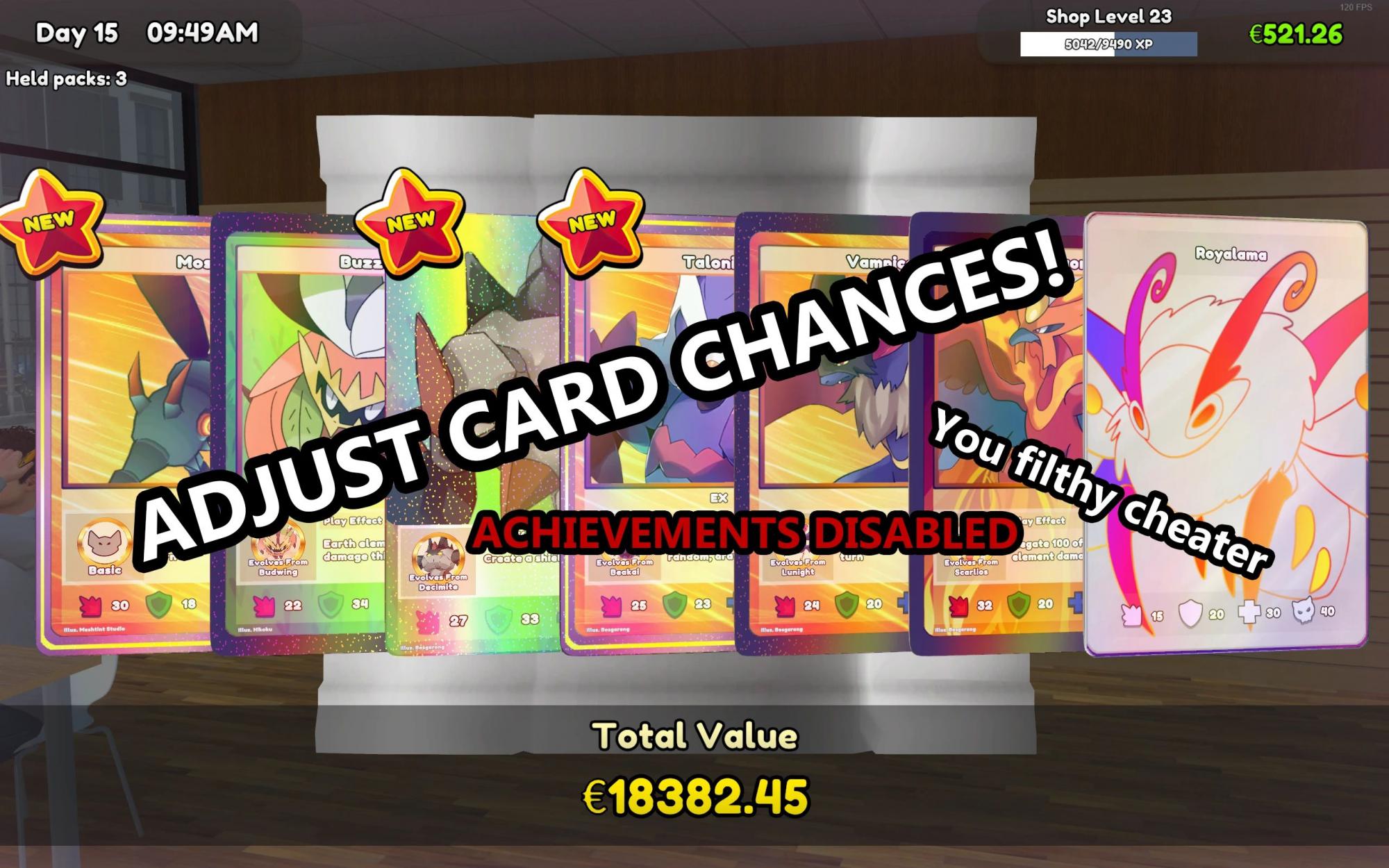 TCG Card Shop Simulator Card Chance Cheat Mod v1.0.1